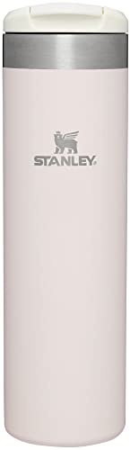 Stanley AeroLight Transit Bottle 20 oz | Locking Drink Through Lid | Leak Resistant Water Bottle or Coffee Travel Mug | Lightweight Insulated Stainless Steel | BPA-Free | Rose Quartz Glimmer