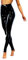 Damen Glänzende Leggings - Hoch Taillierte Stretch Leggings, Sexy Wet Look Metallic Disco Hosen, Tanz Yoga Strumpfhosen, Lounge Skinny Slim Fit Voller Länge für Dancewear Nachtclub