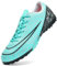 NUTTOPL Fußballschuhe Herren Anti-Rutsch-Spikes Kunstrasen Fussballschuhe Kinder Jungen Outdoor-Training Fußballschuhe Professionelle Turf Fußballschuhe Türkis 44 EU