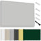 Sonnensegel wasserdicht rechteckig 3x4M, Sonnenschutz Terrasse UV-Schutz, wetterfest, ohne Bohren, 100% Polyester Schattierungsnetz mit Ösen und Seil für Pergola, Hellgrau