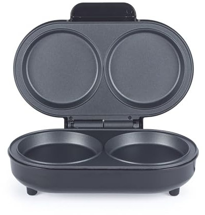 Salter Kuro XL Duo Omelette Maker – Extra Large Deep Fill Plates, Non-Stick Double Egg Cooker, Little to No Oil, PFAS Free Electric Multi-Cooker, 850 W, Healthy Snack Maker, EK6350MBLK