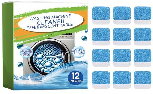 KOAHDE Waschmaschinen Reinigung Tablettes,Waschmaschinen Reinigung Tabs,Tiefenreinigung der Waschmaschine,Waschmaschine Reiniger,Waschmaschinen Tiefenreinigung Tablette Professional,12PC