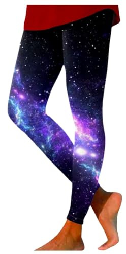 Galaxy Leggings Women's Galaxy Costume Space Colourful Leggings Planet Costume Pattern Tight Sports Leggings Space Costume Long Batik Yoga Trousers with High Waist Galaxy Costume Yoga Leggings Render,