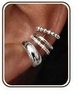 Chriscoco 3 Pares Ear Cuff Pendientes Sin Agujero Mujer Hipoalergénicos Pendiente Clip Ear Cuff Plata Ajustables Pendientes Dorados Mujer Falsos Piercing Oreja Helix Cartílago