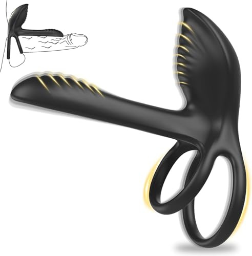 3 IN 1 Männer Sex Spielzeug Prostata Massagegerät Vaginalvibrator 10 Vibrationsmodi Penisring Fetisch Bondage Prostata Stimulation Männer mit Penisring Analvibrator BDSM Sex Spielzeug für Paare