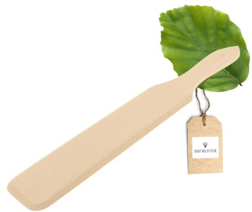 HOFMEISTER® Spatule à crêpes, 30 cm, pour retourner les crêpes et gratter les spätzles, pas de rayures dans la poêle, spatule résistante à la chaleur, bois de hêtre, accessoire pour crêpière