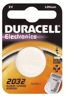 Duracell Lithium Knopfzelle, CR2032 / DL2032 / 5004LC / E-CR2032 / SB-T51, 3V - 1 Stück