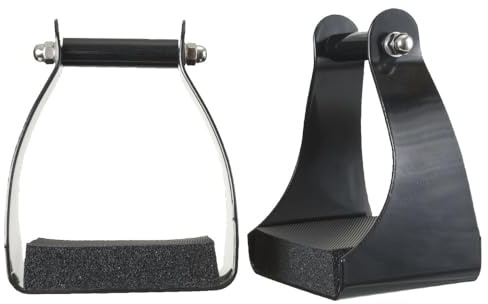 Tough 1 Aluminum Endurance Trail Stirrups, Black, 3-Inch