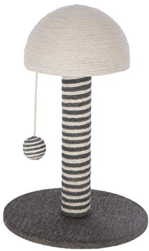 Kerbl Pet Kratzsäule Funghi, grau 30 x 30 x 42 cm,