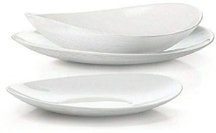 cosedacasa Servizio Piatti da tavola da 6 o 12 Persone da 18 o 36 Pezzi Bormioli prometeo-18 Pezzi