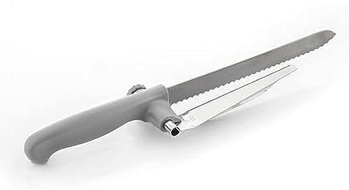 InnovaGoods® Coltello per Pane con Guida di Taglio Regolabile Kutway, Lama in Acciaio Inossidabile, Manico Ergonomico, Guida Regolabile, Design Originale e Pratico, Base Antiscivolo.