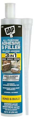 DAP All Purpose Adhesive and Filler, Gray, 8.6 Oz (7079828000)