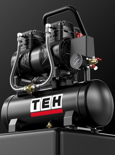Air Compressor 10L Low Noise, Lightweight Oil-Free 1300 watts Portable 190L/min 7 Bar, 6.71 CFM Silent,100% Copper Motor