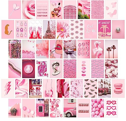 jiuzcare Set de Cartes Postales 50 pièces Carte Postale Sans Texte Vœux vierges Decorative Postales Vintages avec Différents Motifs Cadeau D'amour D'amitié Vie Motivation D'anniversaire, M9042