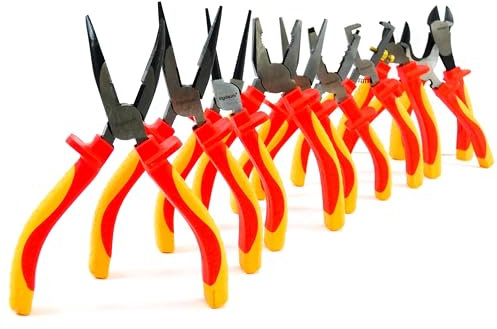 INGDAUM® VDE Zangensatz / 10er-Set, 10 hochwertige VDE-Zangen, isoliert gegen 1000 V (Version 10.2)