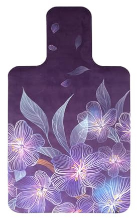 FANSU Alfombrilla para reformer pilates, antideslizante, alfombrilla de pilates Reformer Pad duradera, alfombrilla de gimnasia para ejercicios de goma para gimnasio, ejercicio, yoga (flores violetas