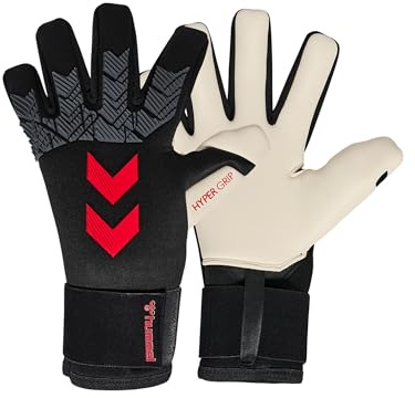 hummel hmlGK - Guanti Hyper Grip, nero/bianco/rosso, 10