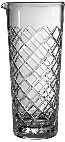 Bleifreies Kristall-Rührglas, hoch, 85 cl, in Geschenkbox, hochwertige Glaswaren, 26,5 cm, stilvolles Design für Cocktails, Modell UB4263