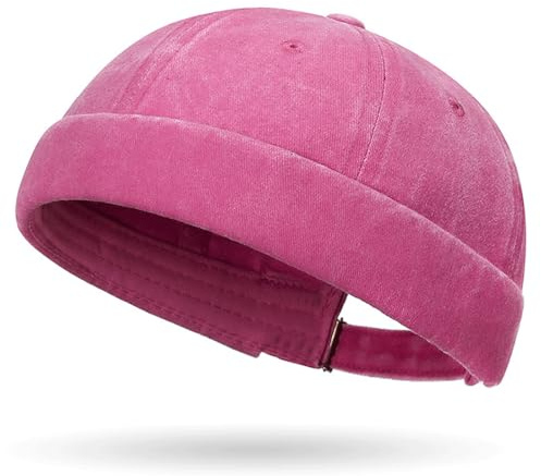 YKDLLF Cotone Cappellino da Portuale Uomo Retro Docker-cap Berretto Docker da Motociclista Cappello Senza Retro Cotone Docker Hat Cappello Senza Visiera Berretto da Portuale Uomo Donna