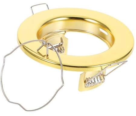 DOITOOL Carcasa De Hierro Para Luces Empotradas Mr16 Gu10, Resistente y Dorada, Compatible Mini Focos Led, Instalación Fácil Para Iluminación Residencial y Comercial, Pack Individual