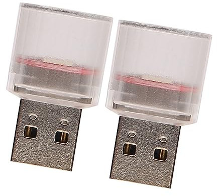MAGICLULU 2pièces Lampe Ambiance USB pour Voiture Intérieur Lot Éclairage Coloré Éclairage Intérieur De Voiture