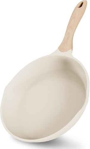 JEETEE Aluminium Non Stick Frying Pan 20cm Beige