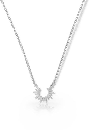 HANLI Collana Argento 925 Donna e Zirconi Cubici Anallergici Leggeri Trendy Gioielli di Moda per le Donne