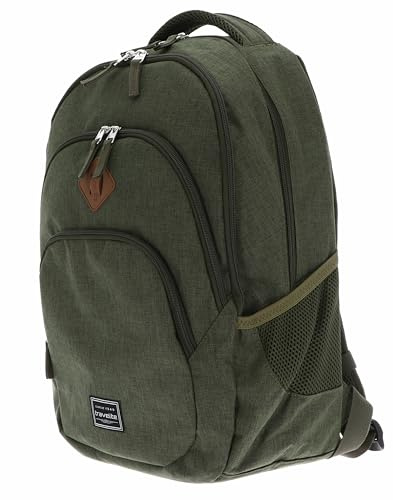 Travelite Handgepäck Rucksack, Laptop Rucksack 15,6 Zoll, BASICS, Daypack, Tagesrucksack mit vielen Fächern + Aufsteckfunktion, 45 cm, 22 Liter