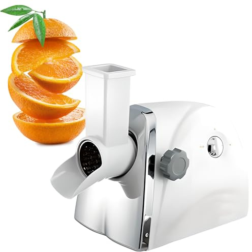 Grattugia elettrica per formaggio, lame in acciaio inox per triturare rapidamente formaggio, patate e verdure, strumento efficiente per grattugiare la cucina