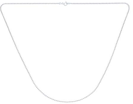 Bling Jewelry Collar De Cadena De Bolas De Tiro De Plata De Ley .925 De 2MM De Grosor Unisex Para Hombres Mujeres Y Adolescentes De 16 Pulgadas Fabricado En Italia