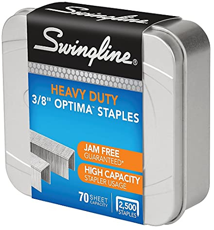 Swingline 35550 Optima High-Capacity Staples 3/8-Inch Leg 2 500/Box