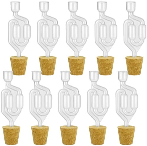 10x Kork med Hål 56/46 mm + Jäsrör – Stabil Jäsning, Vinets Klarhet, Jästaktivitet