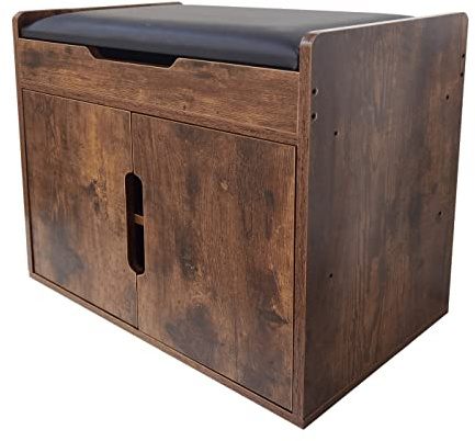 VDD Meuble à Chaussures Banc de Couloir avec Rangement - Pliable avec Coussin d'assise
