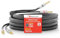 Nakamichi 24K vergoldeter Bananenstecker mit (10 Fuß) Lautsprecherkabel, 99,9% sauerstofffreies Kupfer (OFC), robustes geflochtenes Kabel, Heimkino-Verstärker - Schwarz (12AWG / 10 Fuß / 3,0 Meter)