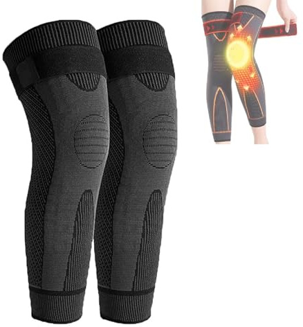Knee Protection for Warm, Aicao Knee Protection for Warm, Aicao Self-Heating Knee Sleeve, Aicao Knee Protection for Warmth Old Cold Legs, for Women & Men (Black)