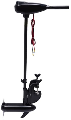 Moteur électrique hors-bord - 12 V 800 W 1,2 HP - Avec 5 vitesses avant et 3 vitesses arrière - Pour bateaux gonflables, bateaux de pêche, voiliers