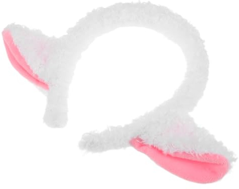 Garneck Fascia Per Capelli Forma Di Agnello Cerchietto Orecchie Di Pecora Fascia Per Capelli in Peluche Animale Accessori Per Travestimenti Da Animale Costume Da Agnello Accessori Per Cosp