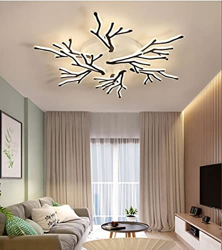 WGFJKI Lampe Suspendue LED plafonnier dimmable Grand Salon Chambre plafonnier plafonnier Moderne Maison Chambre Lampe (9 têtes)