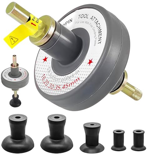 Kit di Fissaggio per Utensili per Lappatura Valvole,Kit di Attacco per Strumento di Lappatura Valvole con 5 adattatori a ventosa,Attrezzi per Valvola a Molatura per Rettifica di Piccoli Motori