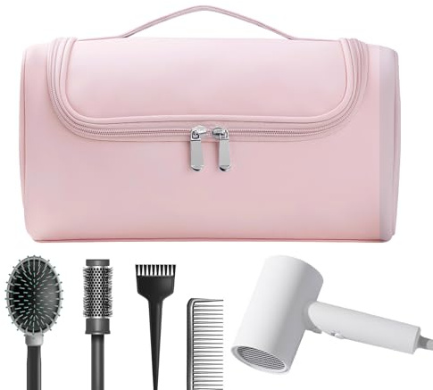 Bolsa De Almacenamiento Para Rizadores - Bolsa Para Secador De Pelo - Estuche De Almacenamiento Portátil Resistente Al Calor De Gran Capacidad | Organizador De Viaje De Gran Capacidad Para Plancha Y H