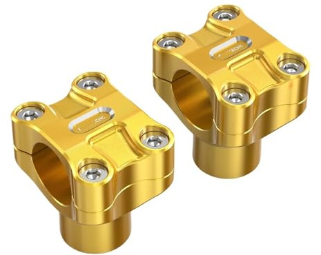 Moto Raisers Manubrio Rialzo Riser per manubrio da 2 per montaggio per motocicletta per Dyna per Fat Bob per Street