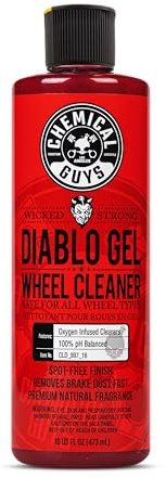 Chemical Guys Diablo Gel Oxygen Infused Foam Wheel & Rim Cleaner, Concentrated Car Wheel Cleaner Safe on All Finishes, Removes Brake Dust, Dirt, Grime, for Cars, Trucks, SUVs, Motorcycles & RVs, 16 oz