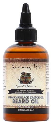 Sunny Isle 100% Natural Jamaican Black Castor Oil Beard Oil 4oz