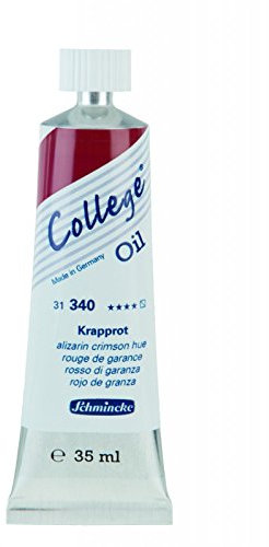 Schmincke 35ml College Öl Krapprot ölfarbe 31 340 009 Künstlerfarben Künstler