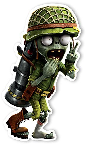 Plants vs. Zombies Garden Warfare 2 Wall Decal: Foot Soldier (7 in x 12 in)