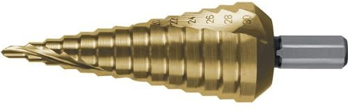 RUKO 101052T - Broca escalonada HSS-TiN (Nº 2)