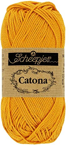 Scheepjes - Scheepjes Catona 249 Saffron Yarn - 1x50g