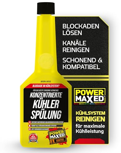 PowerMaxed Koncentrerad kylarbalsam 325 ml – kylsystem rengöringsmedel mot avlagringar, kalk och rost – kylarrengöring för alla fordon och kylmedel