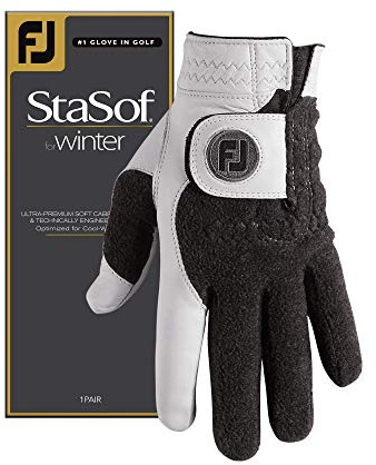 FootJoy Men's StaSof Winter Gloves, Pearl, Large, Pair