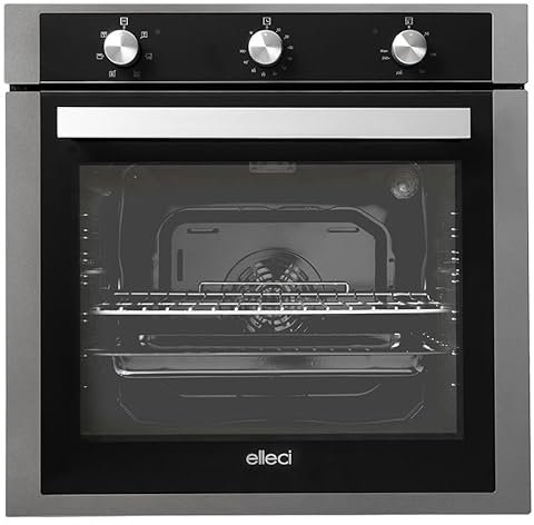 Forno Elettrico Ventilato Grill da 60 cm, 73 Litri, Classe A, colore Titanium ELLECI Plano